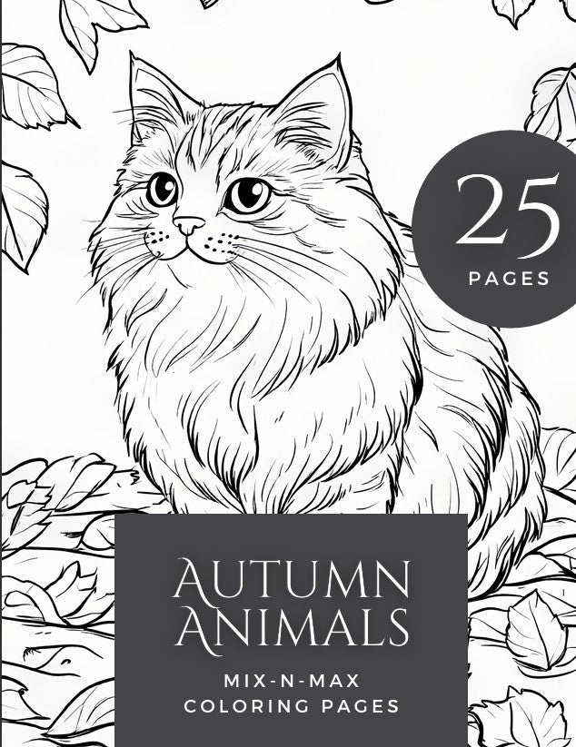 Coloring Book Bundle - 5 Coloring Books (Animals and Gnomes)