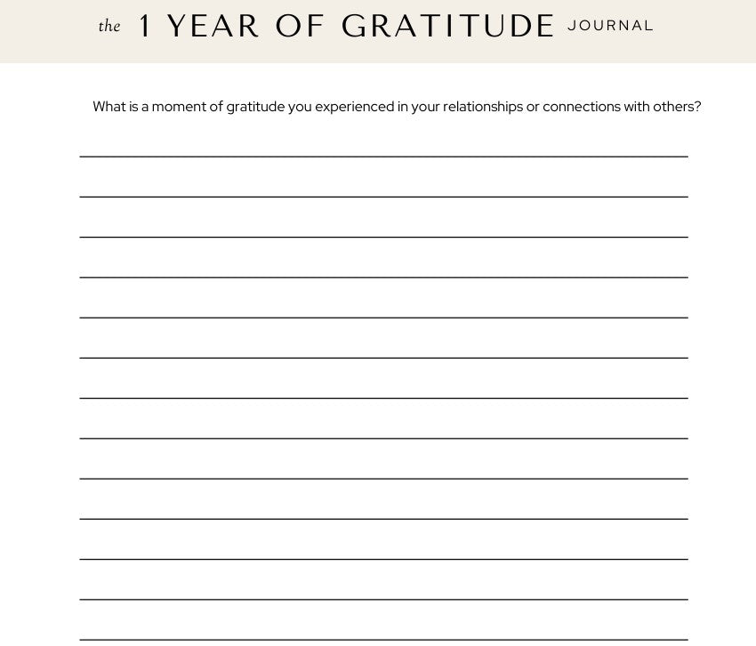 1 Year Of Gratitude Journal