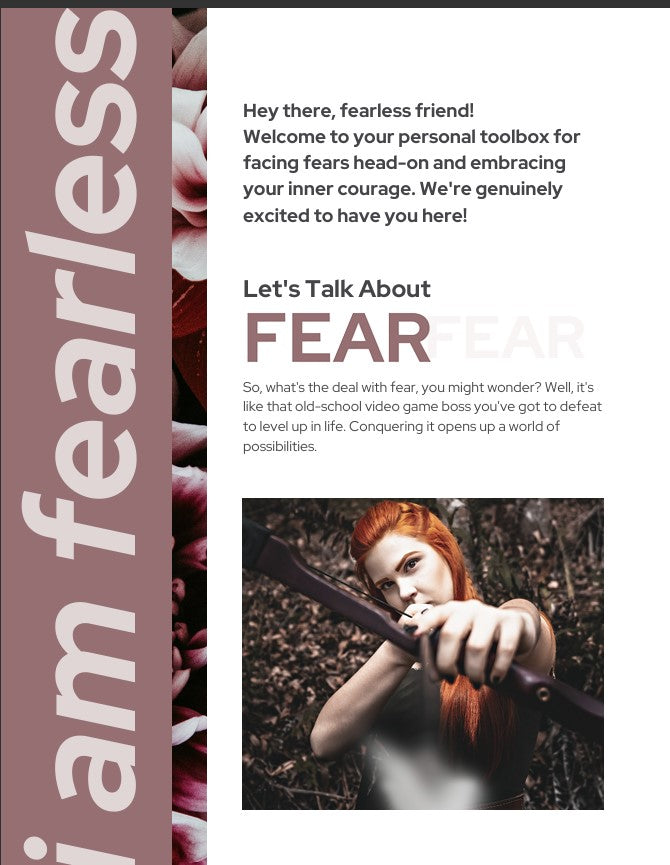 Fear Conquering Journal