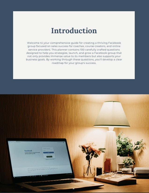 The Ultimate Facebook Group Planner: 100 Questions for Sale Success